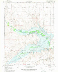 Download a high-resolution, GPS-compatible USGS topo map for Optima Dam, OK (1969 edition)