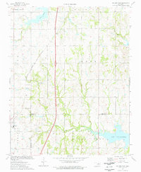 Download a high-resolution, GPS-compatible USGS topo map for Orlando East, OK (1977 edition)