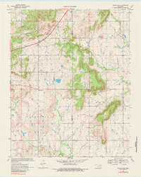 Download a high-resolution, GPS-compatible USGS topo map for Osage Hills, OK (1984 edition)