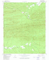 preview thumbnail of historical topo map of Le Flore County, OK in 1981