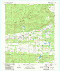 Download a high-resolution, GPS-compatible USGS topo map for Panola, OK (1986 edition)