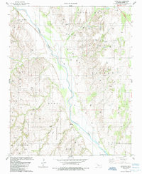 preview thumbnail of historical topo map of Dewey County, OK in 1985