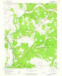 Download a high-resolution, GPS-compatible USGS topo map for Peoria, OK (1963 edition)