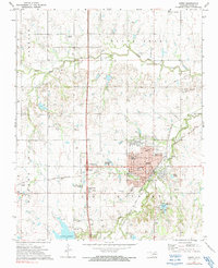 Download a high-resolution, GPS-compatible USGS topo map for Perry, OK (1991 edition)