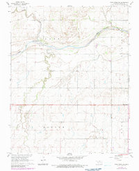 Download a high-resolution, GPS-compatible USGS topo map for Pond Creek NW, OK (1983 edition)