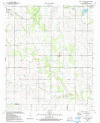Download a high-resolution, GPS-compatible USGS topo map for Post Oak Creek, OK (1992 edition)