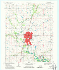 Download a high-resolution, GPS-compatible USGS topo map for Pryor, OK (1986 edition)