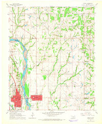 Download a high-resolution, GPS-compatible USGS topo map for Purcell, OK (1966 edition)
