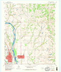 Download a high-resolution, GPS-compatible USGS topo map for Purcell, OK (1981 edition)