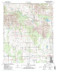 1991 Map of Quanah Mountain, 1992 Print