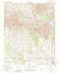 1956 Map of Quanah Mountain, 1982 Print