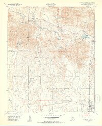 1949 Map of Quanah Mountain, 1953 Print