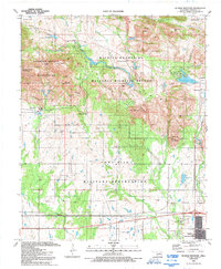 Download a high-resolution, GPS-compatible USGS topo map for Quanah Mountain, OK (1992 edition)