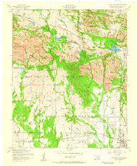 Download a high-resolution, GPS-compatible USGS topo map for Quanah Mountain, OK (1959 edition)