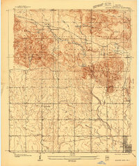Download a high-resolution, GPS-compatible USGS topo map for Quanah Mountain, OK (1937 edition)