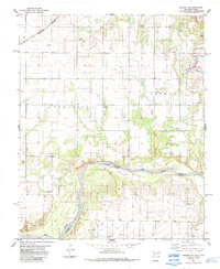 Download a high-resolution, GPS-compatible USGS topo map for Quanah NE, OK (1985 edition)