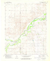 Download a high-resolution, GPS-compatible USGS topo map for Red Horse Creek, OK (1976 edition)