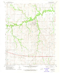 Download a high-resolution, GPS-compatible USGS topo map for Red Rock, OK (1974 edition)