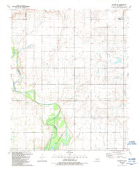 preview thumbnail of historical topo map of Kiowa County, OK in 1989