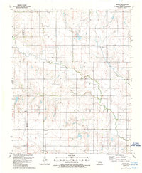Download a high-resolution, GPS-compatible USGS topo map for Retrop, OK (1989 edition)