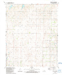 preview thumbnail of historical topo map of Roger Mills County, OK in 1989