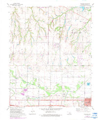 preview thumbnail of historical topo map of Canadian County, OK in 1972