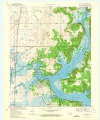 Download a high-resolution, GPS-compatible USGS topo map for Rocky Point, OK (1972 edition)
