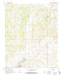 Download a high-resolution, GPS-compatible USGS topo map for Roff North, OK (1991 edition)