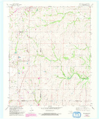 Download a high-resolution, GPS-compatible USGS topo map for Roff South, OK (1993 edition)