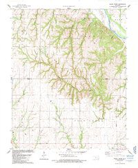 Download a high-resolution, GPS-compatible USGS topo map for Rough Creek, OK (1985 edition)