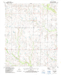 Download a high-resolution, GPS-compatible USGS topo map for Ryan NE, OK (1988 edition)