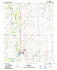 preview thumbnail of historical topo map of Ryan, OK in 1987