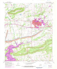 Download a high-resolution, GPS-compatible USGS topo map for Sallisaw, OK (1983 edition)