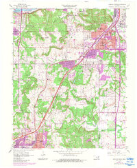 preview thumbnail of historical topo map of Creek County, OK in 1956