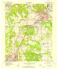 preview thumbnail of historical topo map of Creek County, OK in 1956