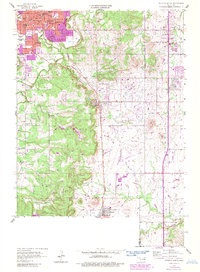preview thumbnail of historical topo map of Creek County, OK in 1958