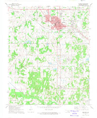 Download a high-resolution, GPS-compatible USGS topo map for Seminole, OK (1974 edition)