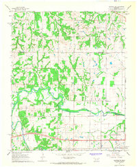 Download a high-resolution, GPS-compatible USGS topo map for Shawnee NE, OK (1968 edition)
