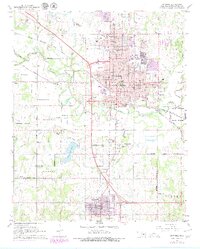 1967 Map of Shawnee, 1979 Print