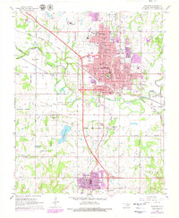 Download a high-resolution, GPS-compatible USGS topo map for Shawnee, OK (1979 edition)