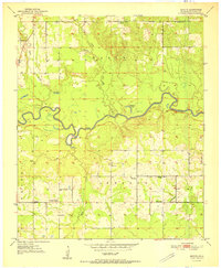 Download a high-resolution, GPS-compatible USGS topo map for Shults, OK (1951 edition)