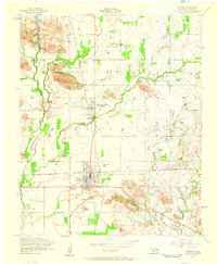 1956 Map of Snyder, OK, 1959 Print