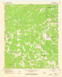 preview thumbnail of historical topo map of Pushmataha County, OK in 1962