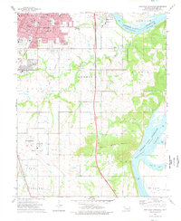 Download a high-resolution, GPS-compatible USGS topo map for Southeast Muskogee, OK (1978 edition)