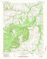 Download a high-resolution, GPS-compatible USGS topo map for Spanish Peak, OK (1983 edition)