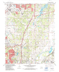 Download a high-resolution, GPS-compatible USGS topo map for Spencer, OK (1986 edition)