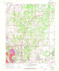 Download a high-resolution, GPS-compatible USGS topo map for Spencer, OK (1970 edition)