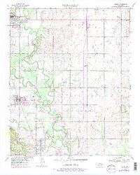 1955 Map of Sperry, 1975 Print