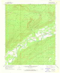 preview thumbnail of historical topo map of Pushmataha County, OK in 1971