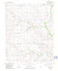 Download a high-resolution, GPS-compatible USGS topo map for Steinerts Lake, OK (1983 edition)
